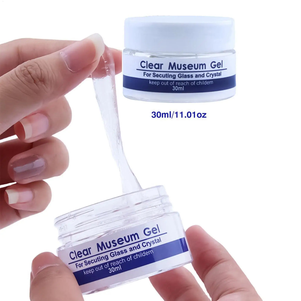 Clear Museum Wax Putty, Removable Reusable Adhesive For Glass Ceramic Figurines Non-Toxic Collectibles Display Hold, No R esidue