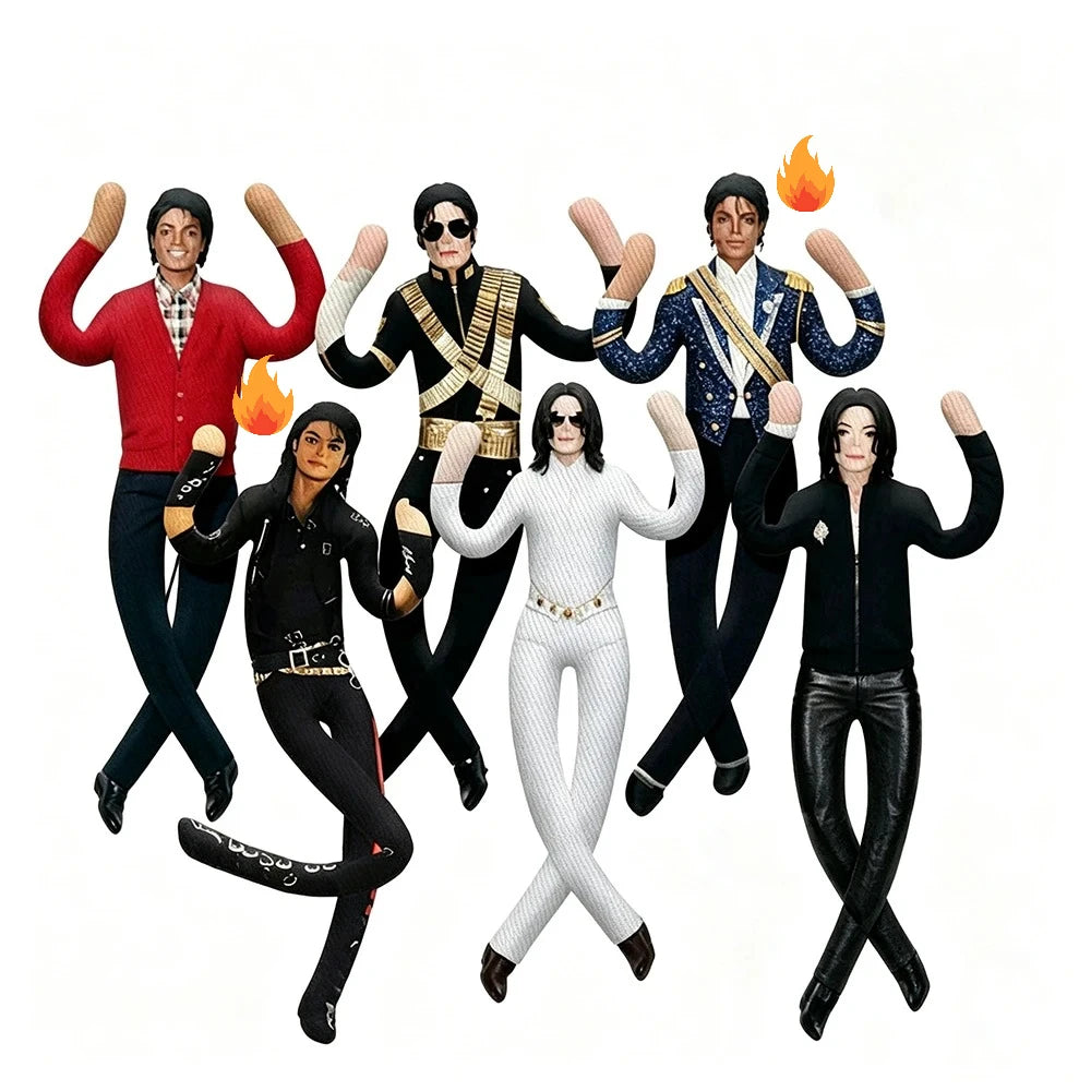 New Style  Michael Jackson Cosplay Prop Doll Plush Stuffed Figure Dolls Room Decoration Abstract Joint Mobility Props Gift