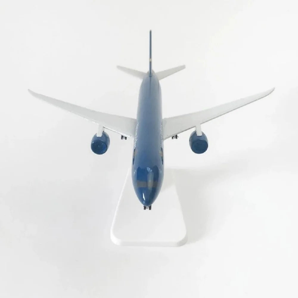 20cm Vietnam Airways Aircraft B787 Metal 1/400 Scale Alloy Model Airplane With Wheels & Base Toy Model Miniature Plane Gift