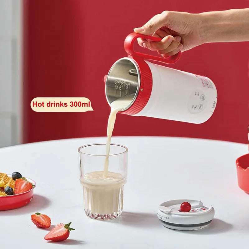 350ml Electric Soy Milk Machine Filter-free Wall Breaker Multifunction Soy Milk Cup Reservation Mixer Portable Mini Juice Cup