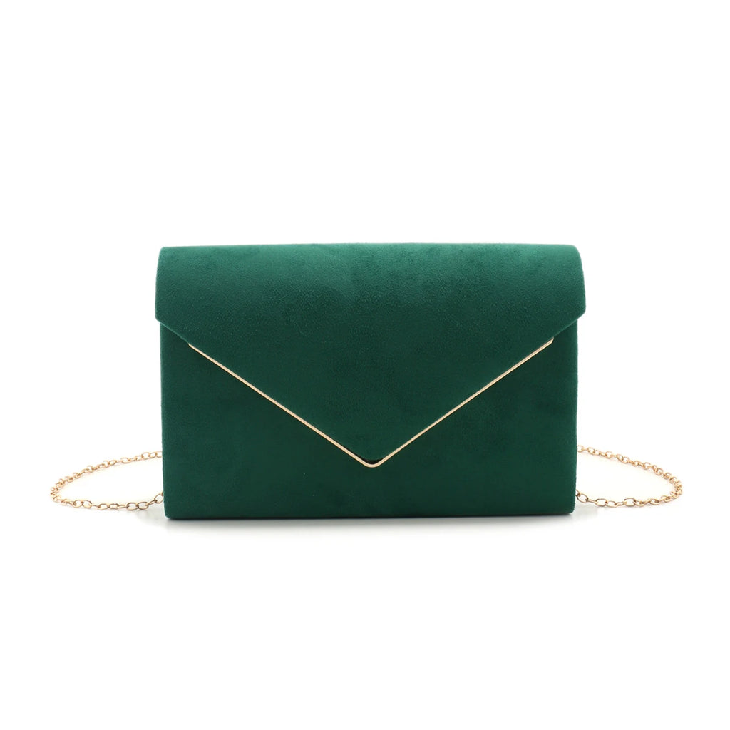 New Arrival Evening Bags Envelope Shaped Cover Golden Clutch Bags Velvet Vintage Pocket Money Bags Fahsion Lady Girl Best Prom