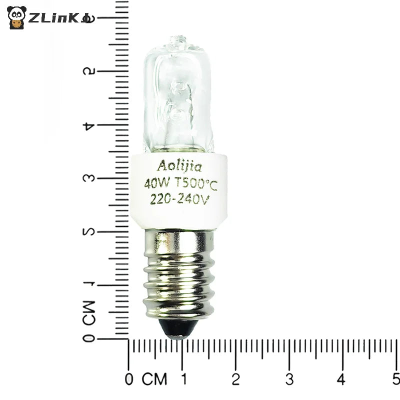 ▶1Pcs 25W/40W E14 Oven Light Bulb 220-240V Safe Halogen Oven Lamp High Temperature 500℃ Resistant Dryer Microwave Light Bulb