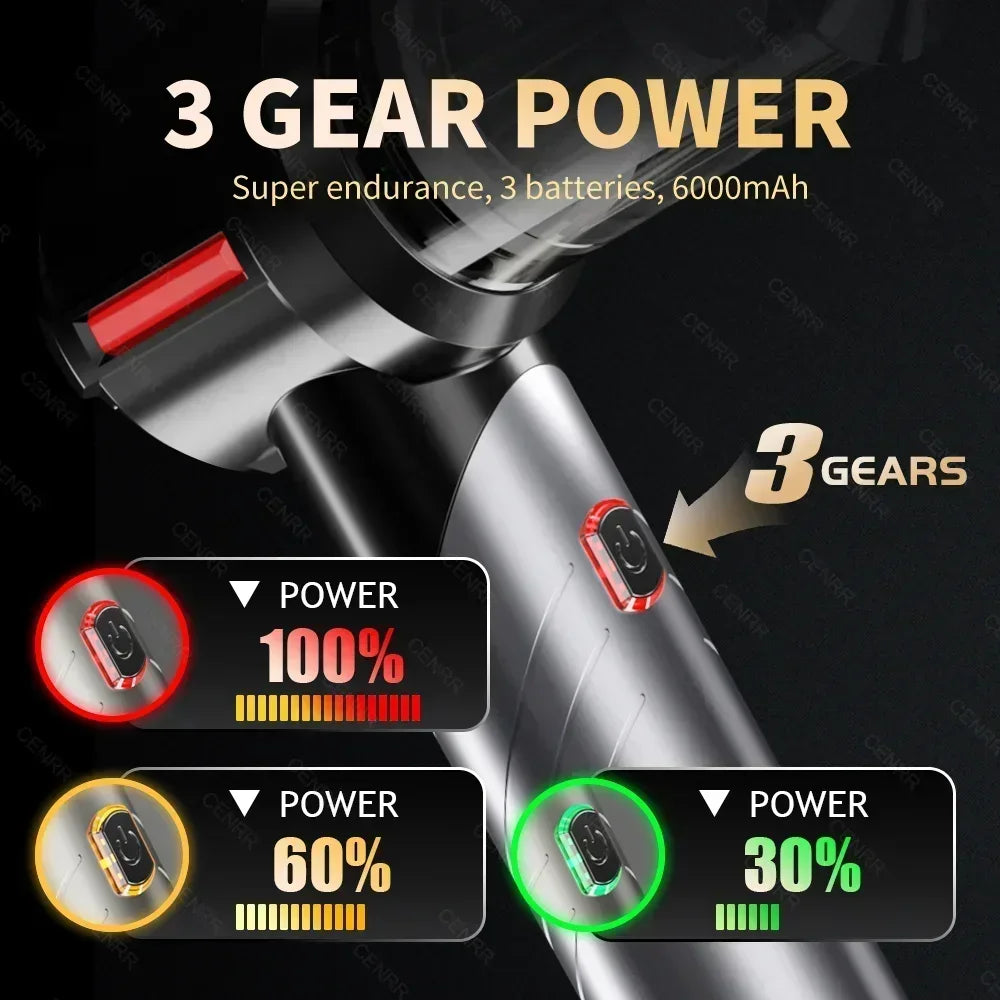 CENRR Mini Car Vacuum Cleaner Portable Handheld Wireless Powerful Car Cleaner Strong Suction Vacuum Cleaner Cleaning Machine