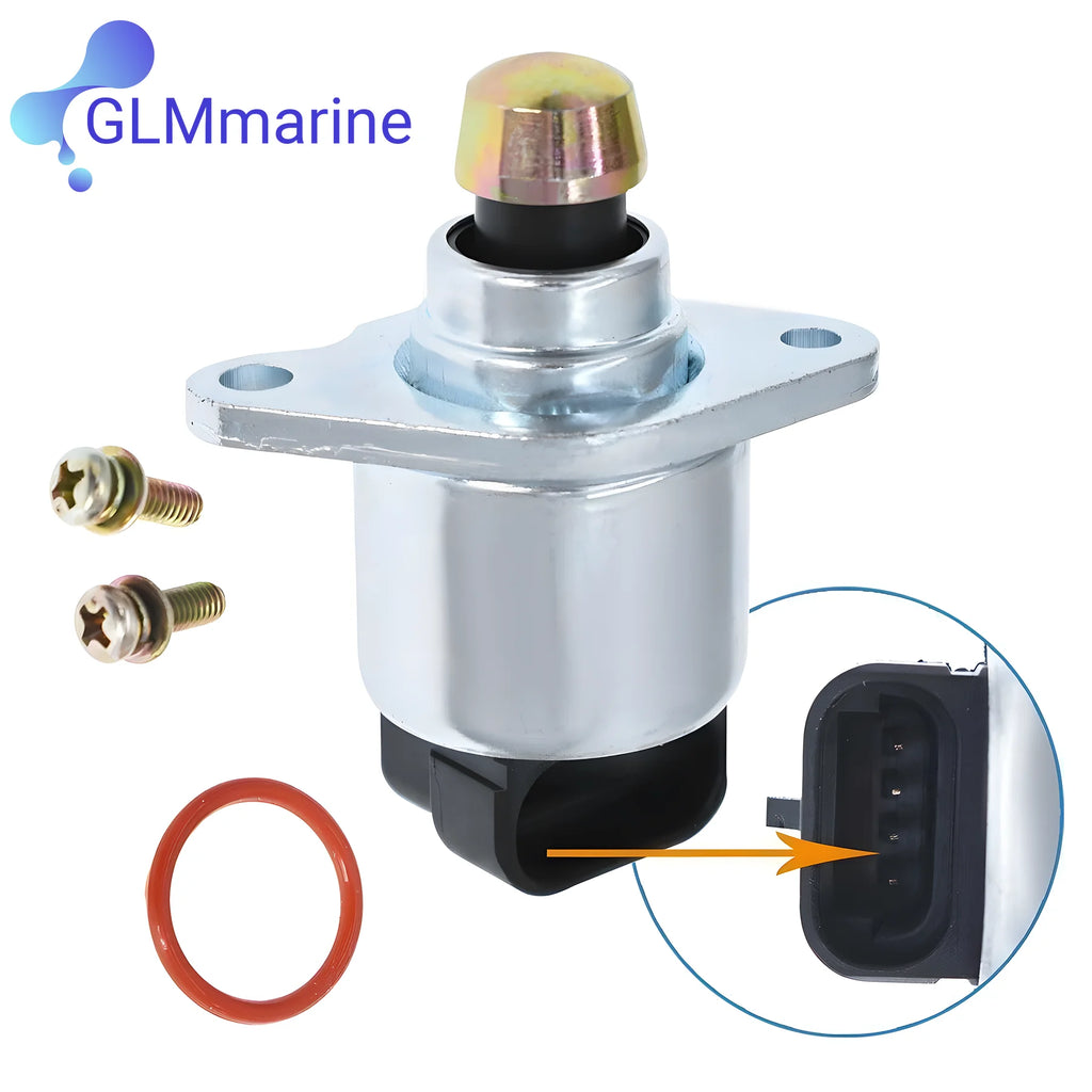 New High-Fit Sensor for Volvo Penta 3843750 Mercruiser 803149 IACV IAC Idle Air Control Valve Kit 3843751 3857696 Sierra 18-7705