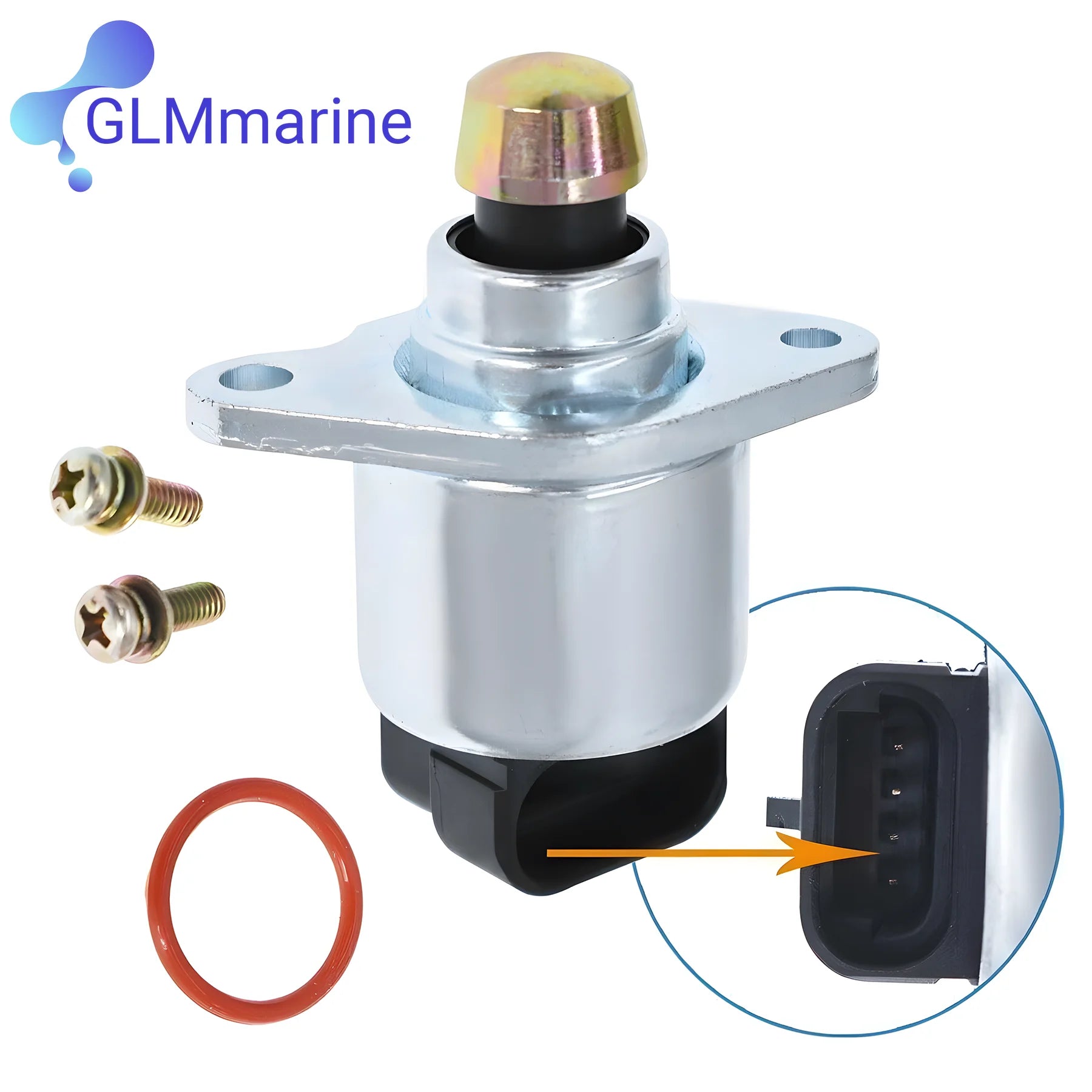 New High-Fit Sensor for Volvo Penta 3843750 Mercruiser 803149 IACV IAC Idle Air Control Valve Kit 3843751 3857696 Sierra 18-7705