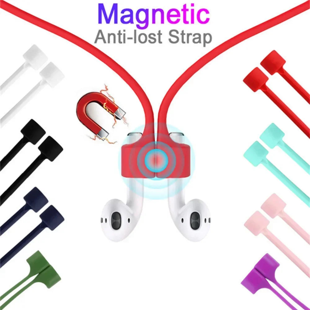 Anti-lost Silicone Headphone Cord Holder Cable Suitable for AirPods 1 2 3 Pro Wireless Bluetooth Headset Neckband Cord Universal