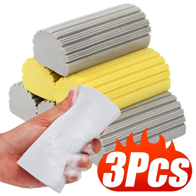 3PC High Density PVA Car Wash Sponge - Super Absorbent Multi-Functional Cleaning Sponge for Vehicle Detailing Stain Removal