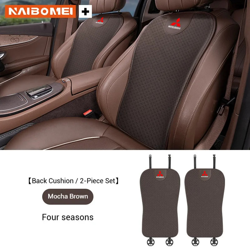 For Mitsubishi Outlander Triton Colt Lancer EX Evolution X Pajero L200 ASX Car Seat Cushion Ice Silk Breathable Car Seat Cover