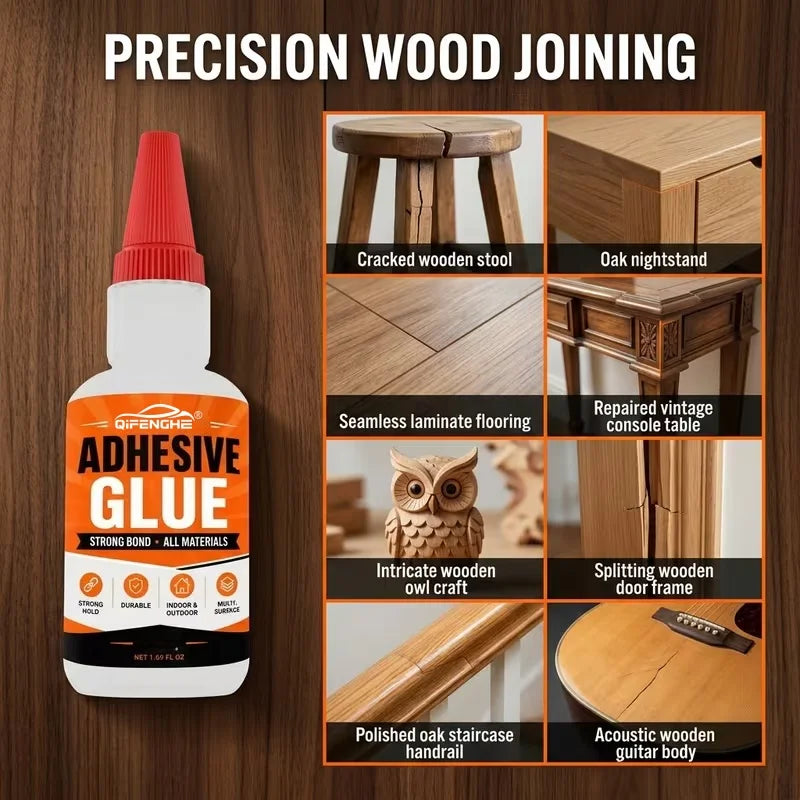 Strong Instant Super Glue 20ml, Multi Material Waterproof Adhesive for Daily Craft & Household Item Repair