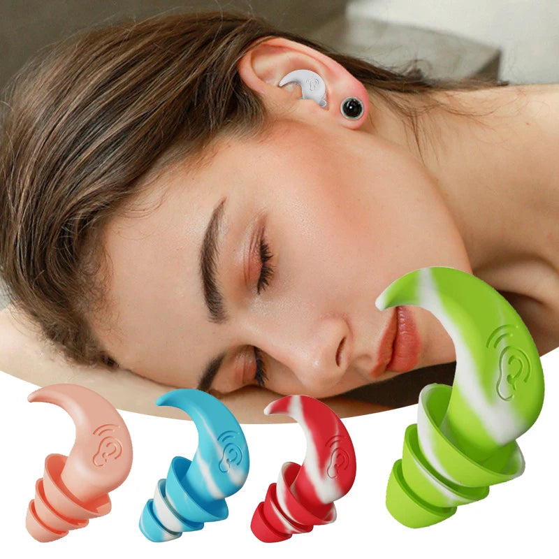 Silicone Earplugs Sleeping Earplugs for Sleep Anti-Noise Silicone Earplugs Ear Plugs Prevent Snoring Ear Plugs Health