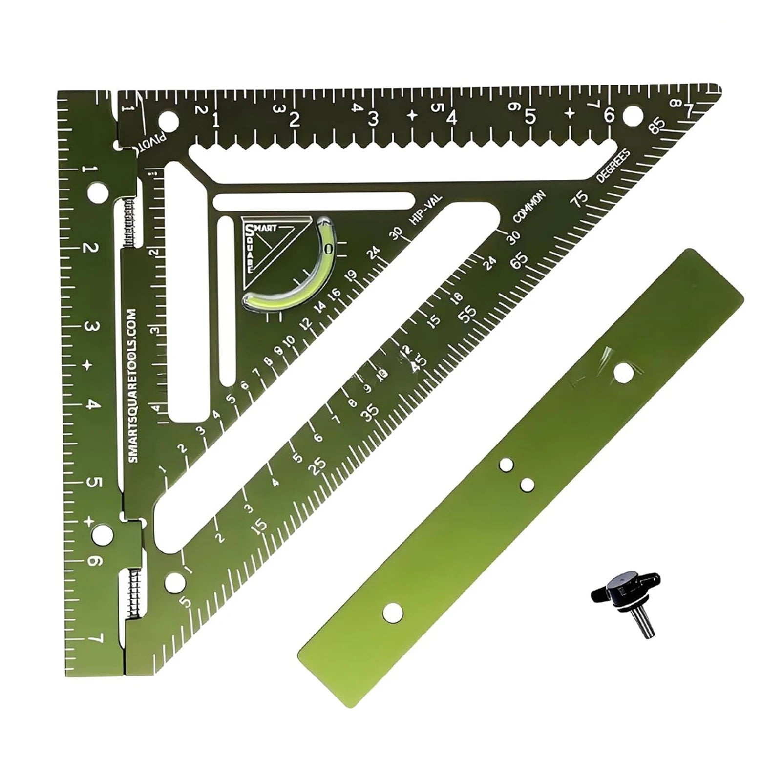Smart-Squares Tool Adjustable Woodworking Rafter-Square with Level Aluminum Alloy for Precise Marking Layout for Measuring