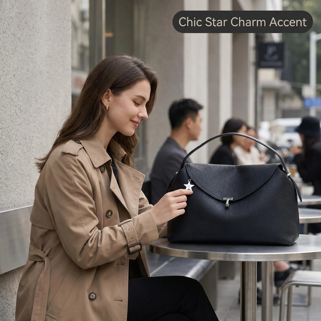 Luxury Soft Business Shoulder Bag, Featuring Adjustable Shoulder Strap, Detachable Waist Belt and Cotton Lining - Available in Dark Color Options