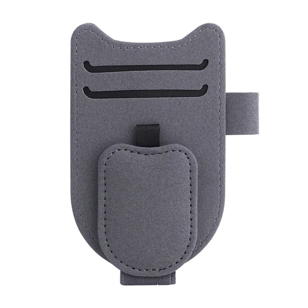 Magnetic Car Sunglasses Holder Sun Visor Glasses Clip PU Eyeglasses Hanger Portable Ticket Card Clip Auto Accessories