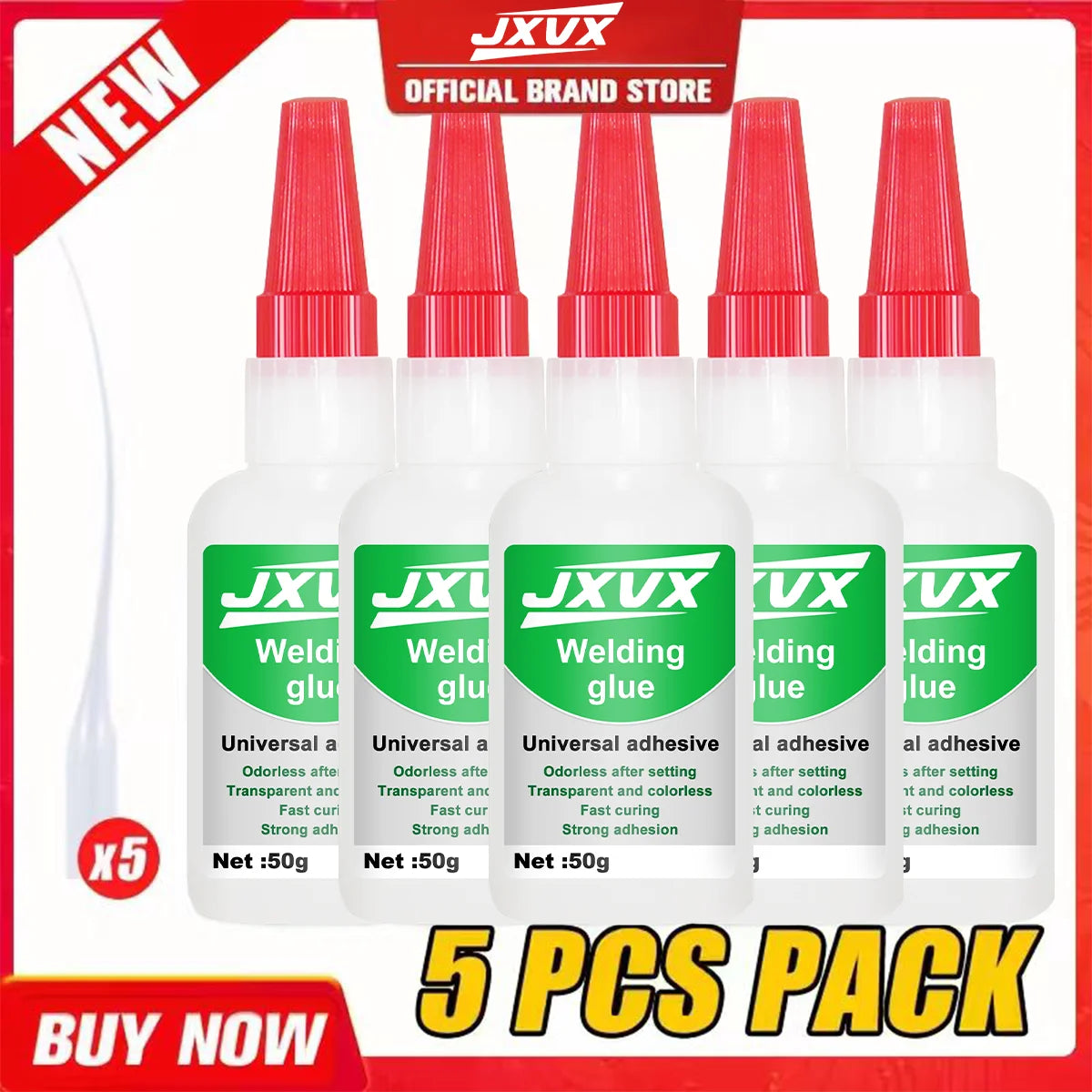 JXVX 50g high-strength welding oily adhesive-Universal Super Glue Strong Instant Glue metal glass ceramic resin.