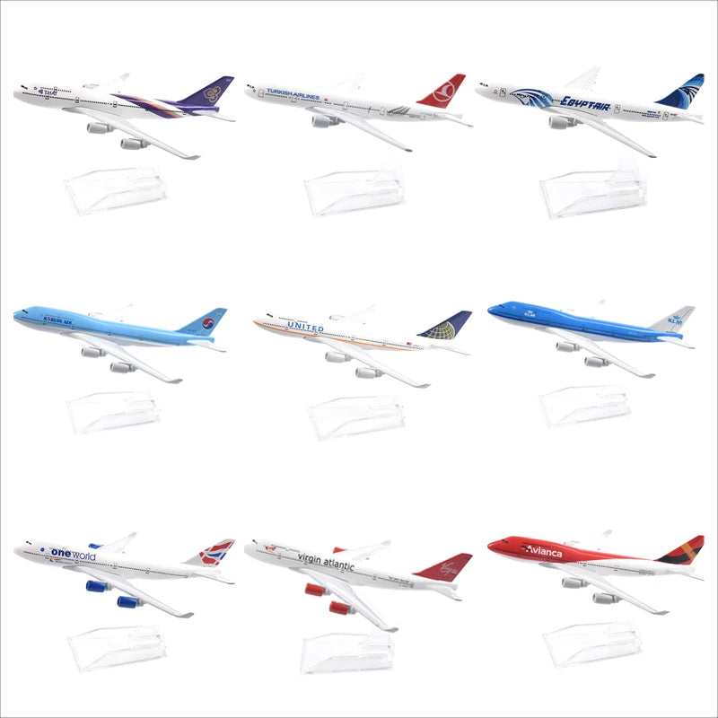 JASON TUTU  Aircraft Model Boeing 747 B787 B777 Planel Airplane Airbus A380 A320 Diecast Metal 1/400 Scale Planes Collect Gifts