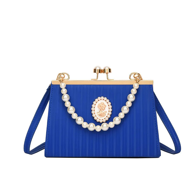 luxury designer lady crossbody bags Wedding evening bag with pearls elegant bags for women banquet fashion handbags for women