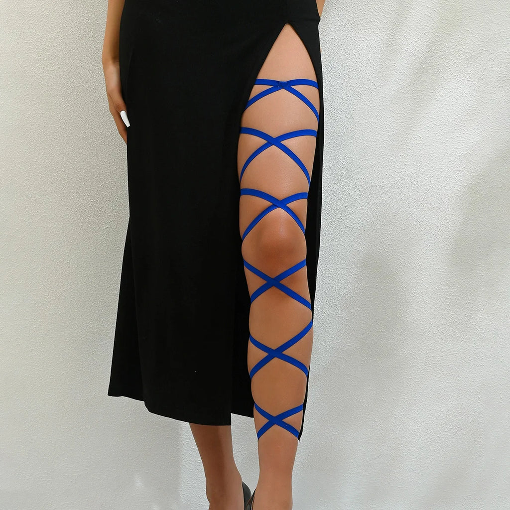 1PC Leg Wraps Elastic Garter Plus Size Leg Straps Dancing Music Festivals Coachella Outfits for Women