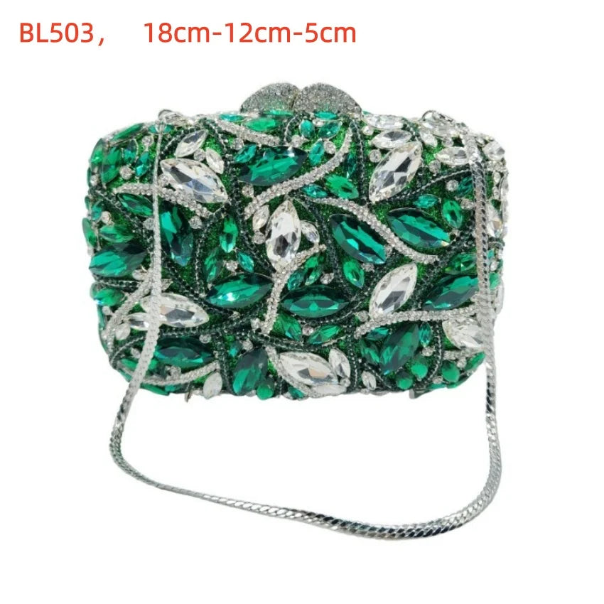 2026 Sparkly Diamond Dinner Bag Hollow Rhinestone Banquet Clutch Bag Women Evening Party Wedding Bridal Purse Rhinestone Handbag