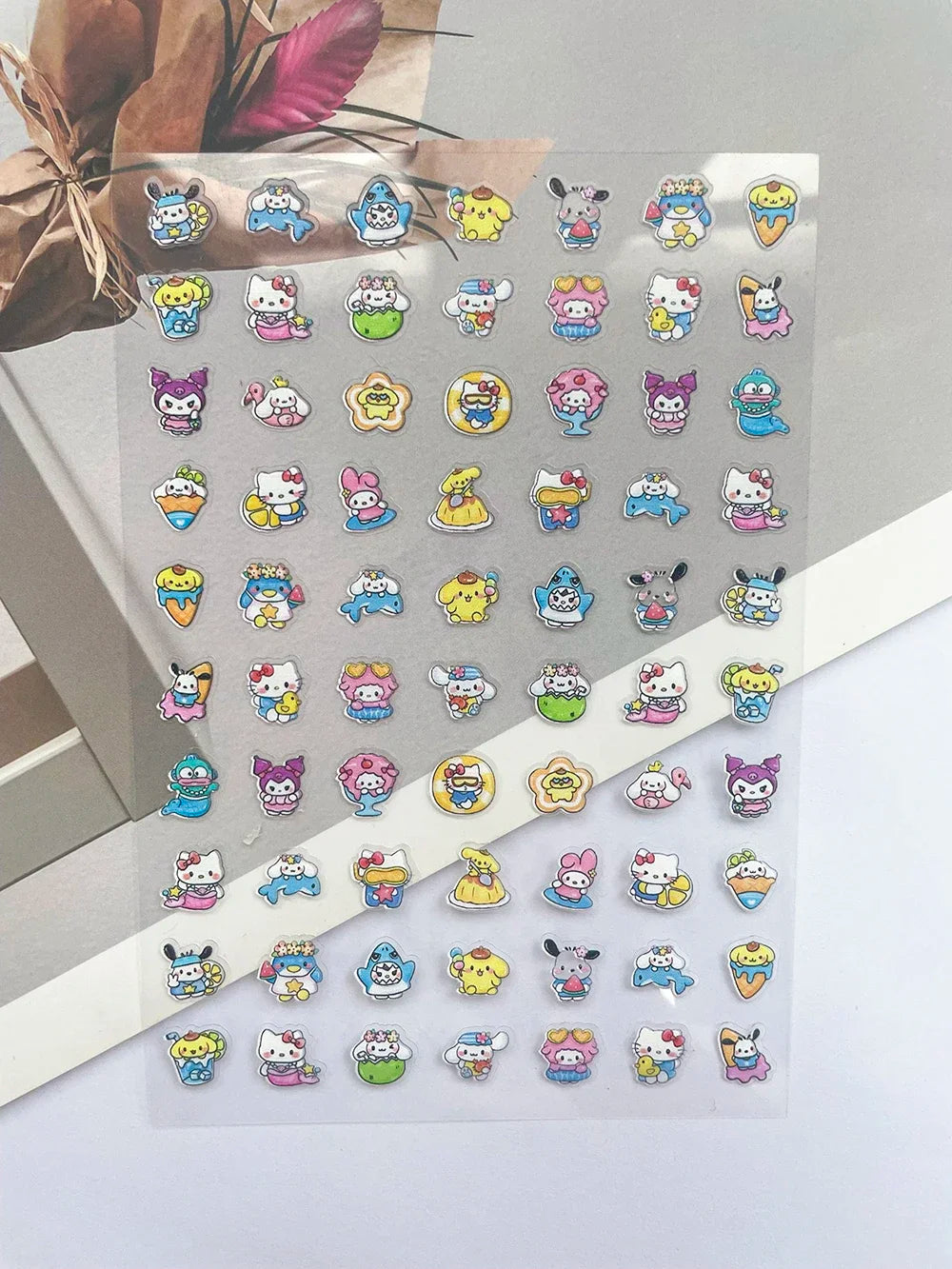 Pvc Super Mini Sanrio Hellokitty Delicious Food Luggage Tags Stickers Nail Art Durable Waterproof Diy Loptop Skateboard Guitar