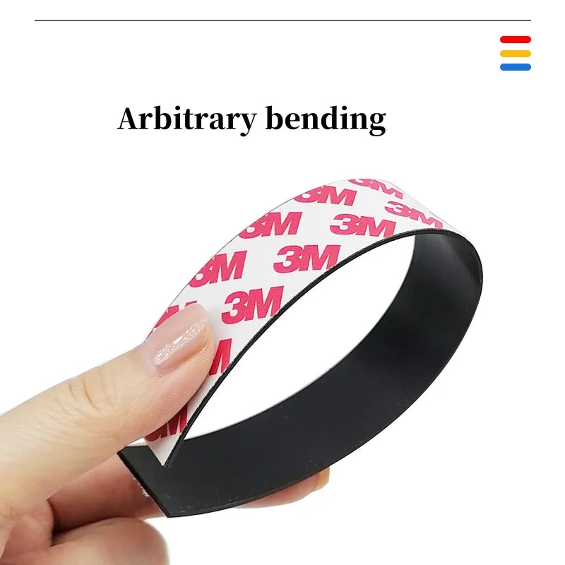 3M Magnetic Strong Adhesive Tape Thickth 1mm 1.5mm Teaching Aids Special Soft Magnetic Adhesive  for Crafts Office & Home