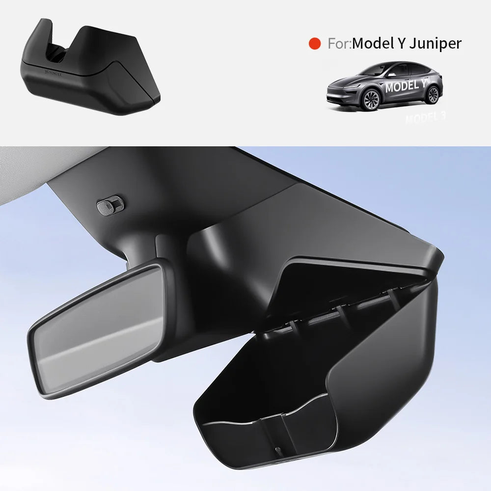 YZ for Tesla model Y/YL  juniper 2025-2026 car glasses case sunglasses holder Internal flocking rearview glasses Storage Box
