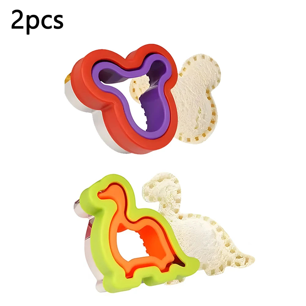 Cute Vegetable Fruit Food Cutter Shapes Set for Kids Lunch Bento Box Decorating Cookie Stamps with Fruit Forks,Food Picks