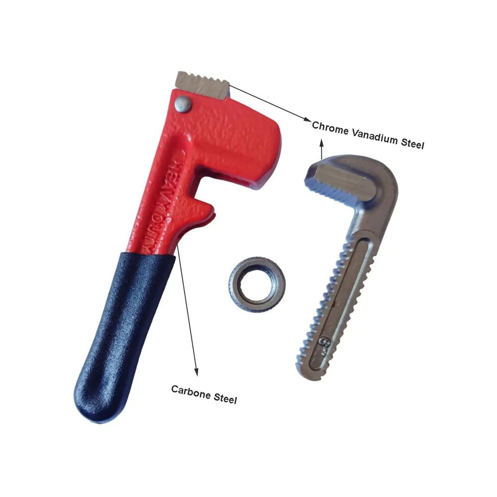 New 6-inch Straight Pipe Wrench Adjustable Aluminum Plumber's Wrench Universal Water Pipe Wrench Household Manual Repair Tools