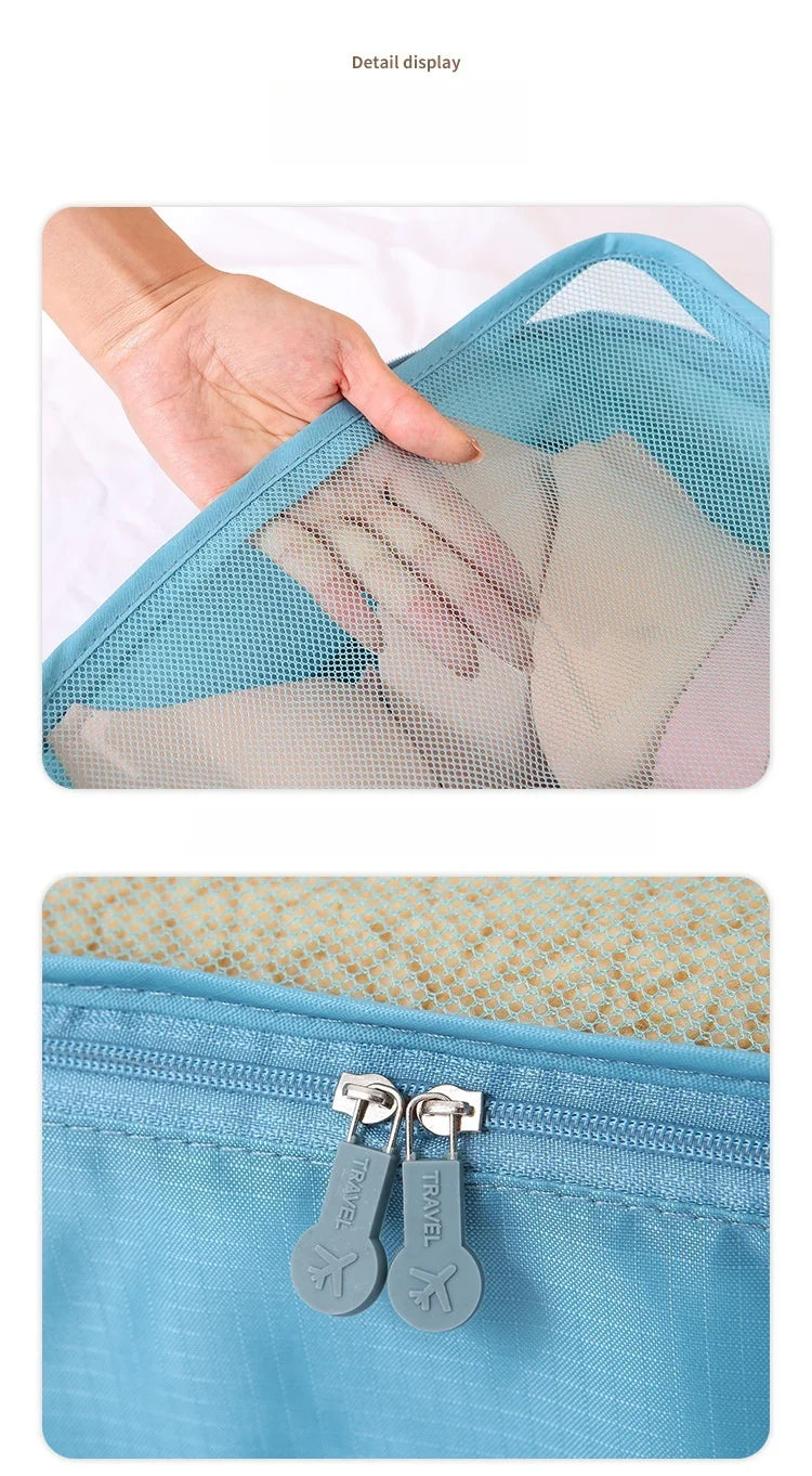Travel Storage Bags Luggage Clothes Sorting Pouches Trip Classification Fabric Bags For Garments Underwear And Panties