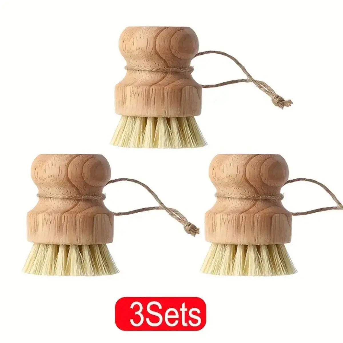 1/2/3pcs Multi-Functional Kitchen Cleaning Brush Set - Effective Dish Brush, Heavy-Duty Pot Brush, Durable Construction