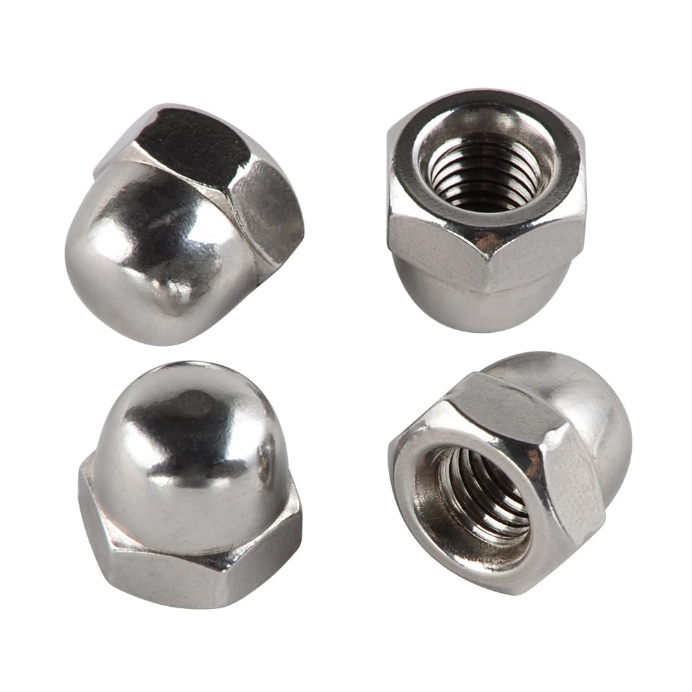 4pcs 6mm 10mm Motorcycle Acorn Nuts M10*1.25 M6*1.00 M6 M10 Auto Hexagon Cover Dome Cap Nut Blind Nuts