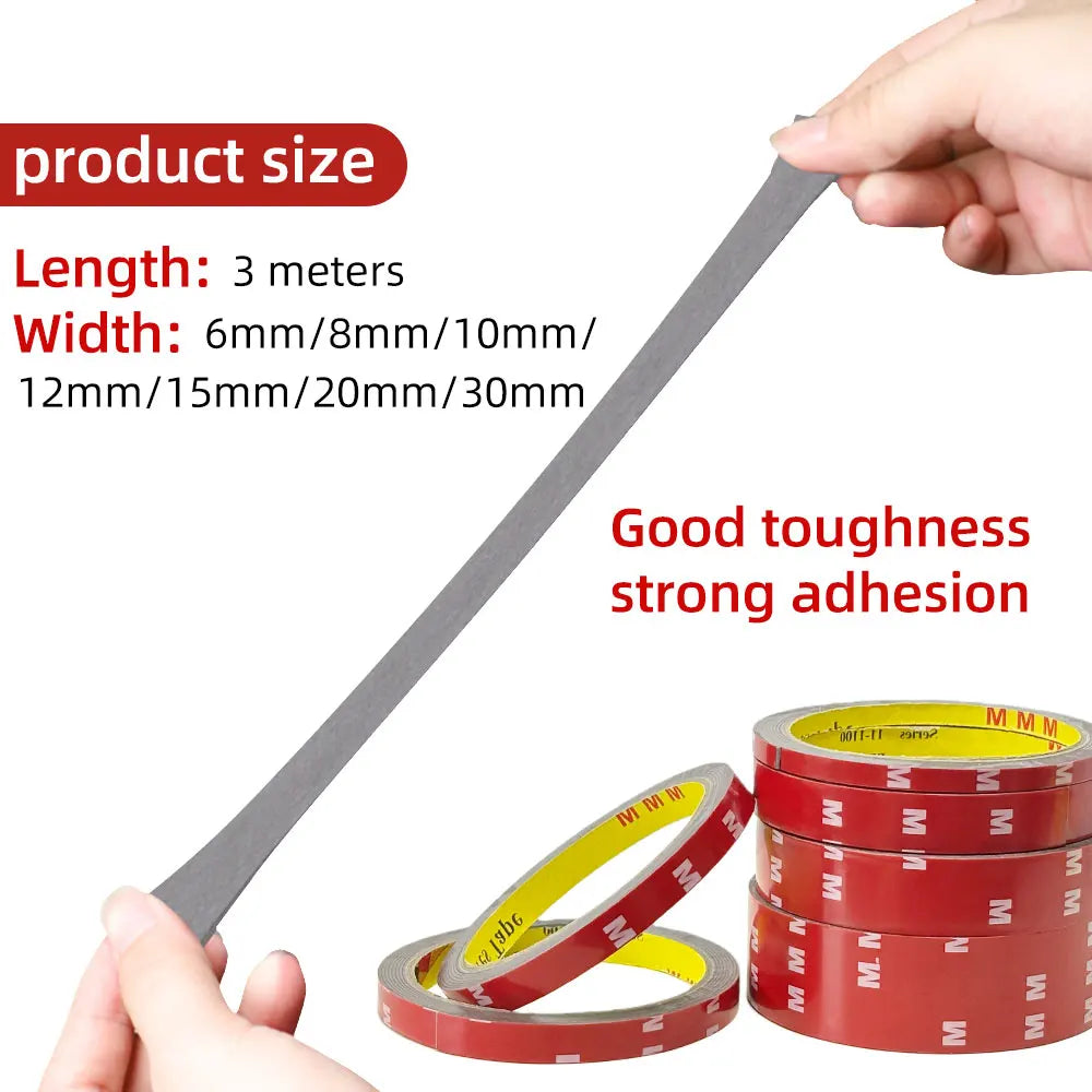 Extra Strong Double Sided Adhesive Tape Car Special Fixed Waterproof Sealing Tape Heat Resistant Acrylic Foam Adhesive Tape