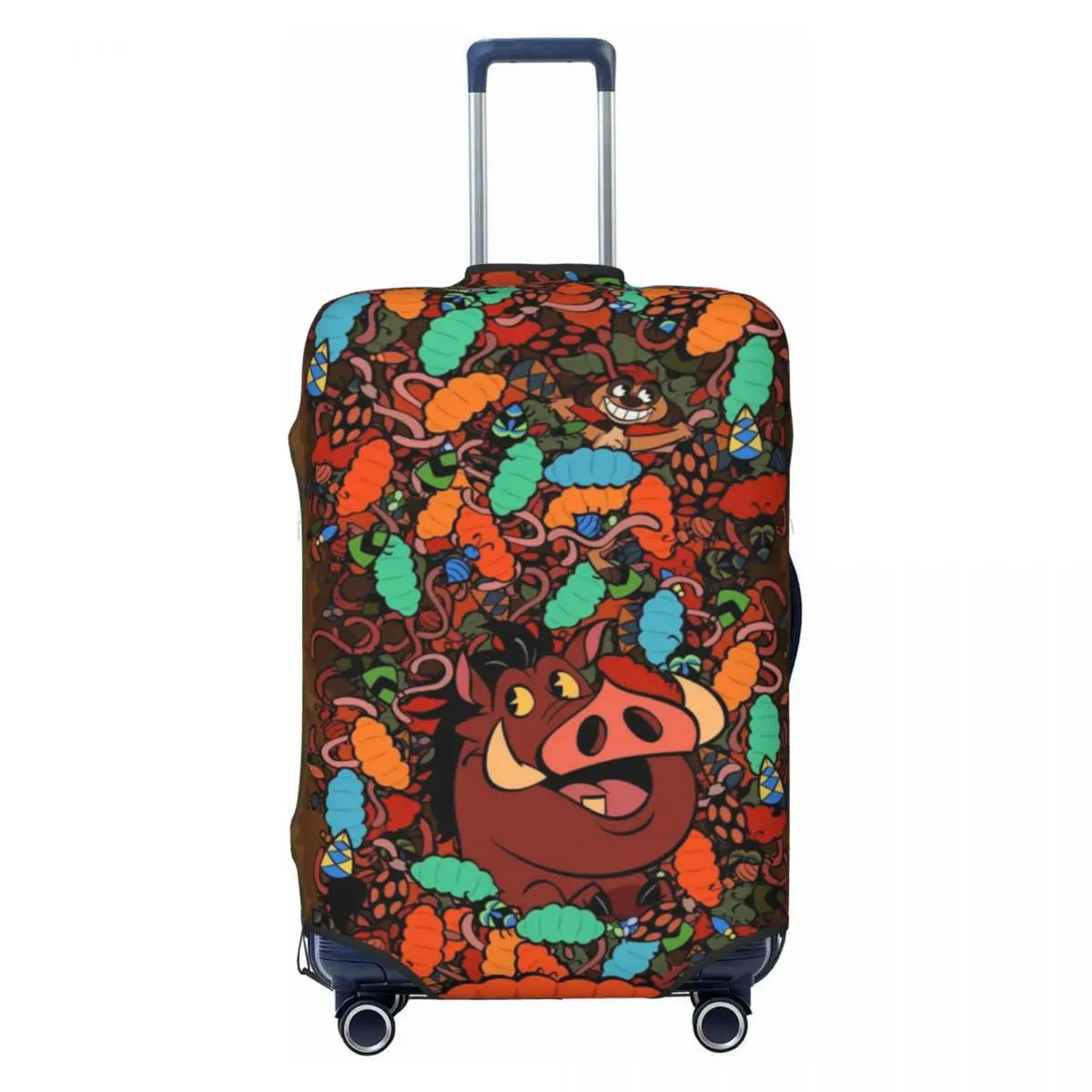 Custom The Lion Cartoon K-Kings Simba Luggage Cover Fashion Suitcase Protector Covers Suit For 18-32 inch
