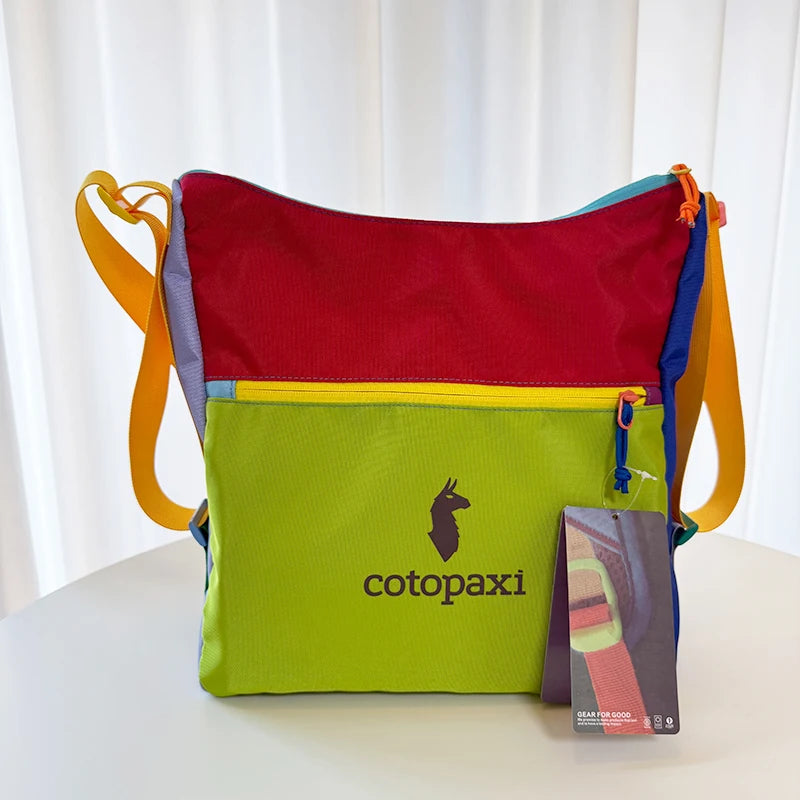 16LNew waterproof crossbody bag, unisex outdoor color-block crossbody bag