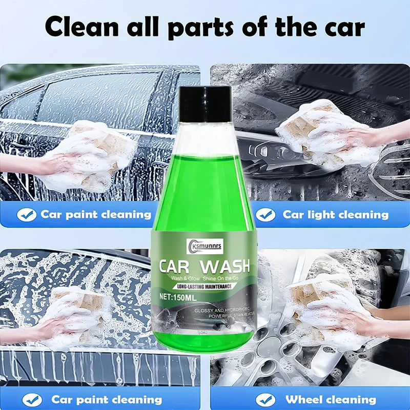 Car Wash Shampoo Concentrate 1:200 Dilution High Foam Car Body Cleaner - 150ml / 3.4Oz