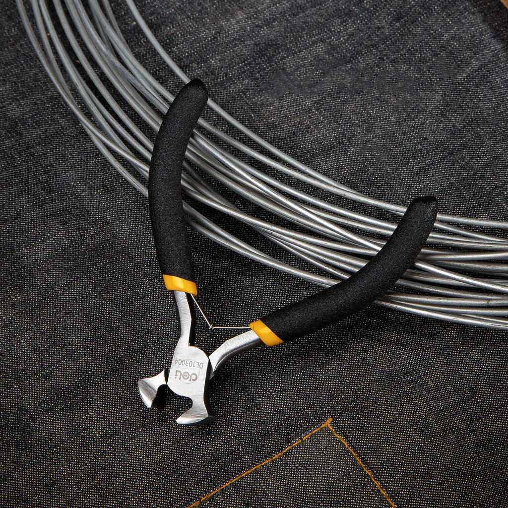 Deli 4/5/6 inch Mini Long Nose High Precision Wire Cutters Anti-slip Handle Design Multi-function Electrician Repair Hand Pliers
