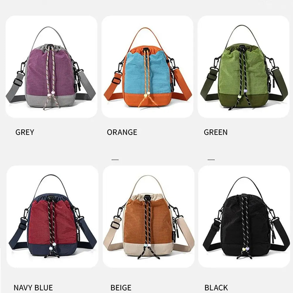 Large Capacity Water Bottle Carrier Bag Waterproof Multi-Functional Mobile Phone Bag Lightweight Korean Style