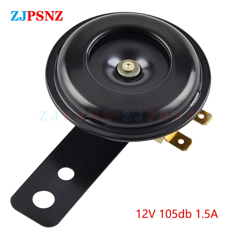 6V 12V 24V 36V 48V 60V 72V Horn E-bike Motorcycle Scooter Horn Kits Round Super Loud Horn Speaker Scooter Mopeds Waterproof
