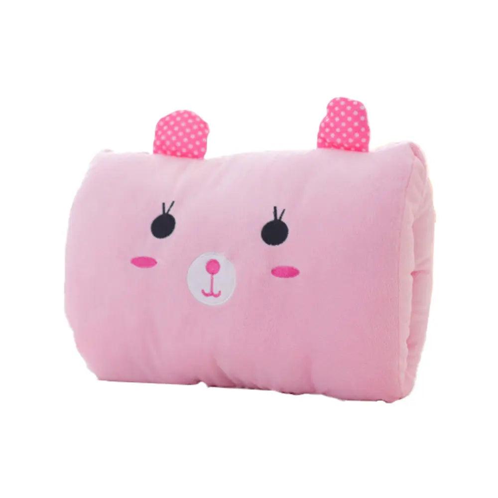 Pink Washable Winter Gloves Plush Pillow Cartoon Gloves Men Women Mitten Warm Hand Electric Heating Hand Warmer