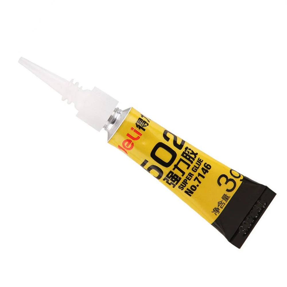 Deli Super Glue 502 Liquid Adhesive Fast Dry Strong Bond Plastic Toy Metal Wood Rubber Shoes Office School Supply Repair Tool