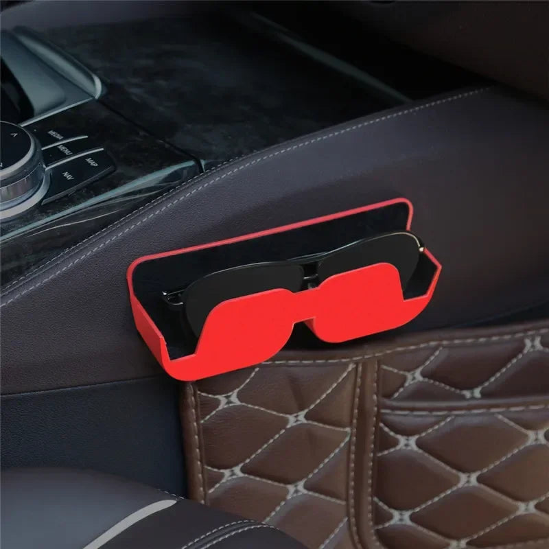Adhesive Car Glasses Case and Sunglasses Holder Non-destructive Installation of Car Dashboard Storage Card Car Accessories