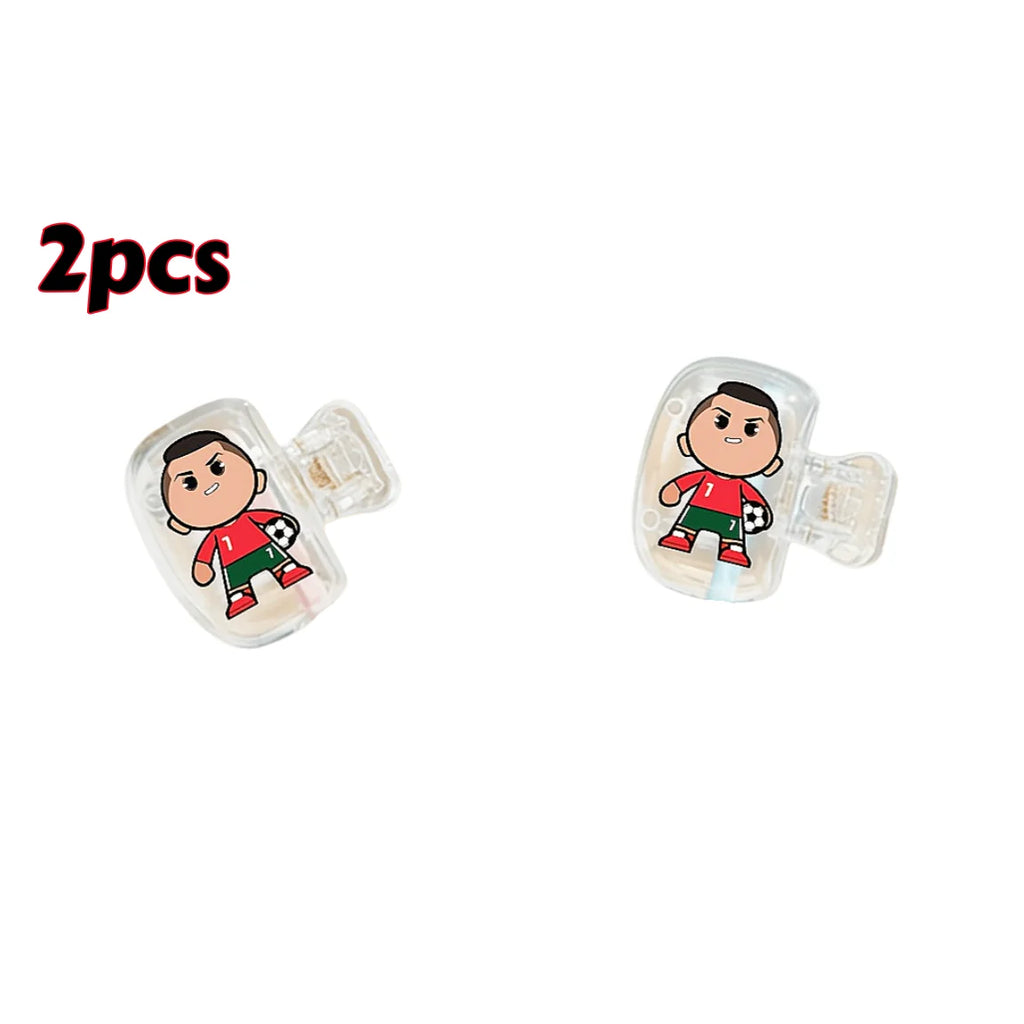 2pcs No. 7 Soccer Ball Portable Toothbrush Head Covers Storage Case Protective Cover Holder Bathroom Accessory for Home Travel