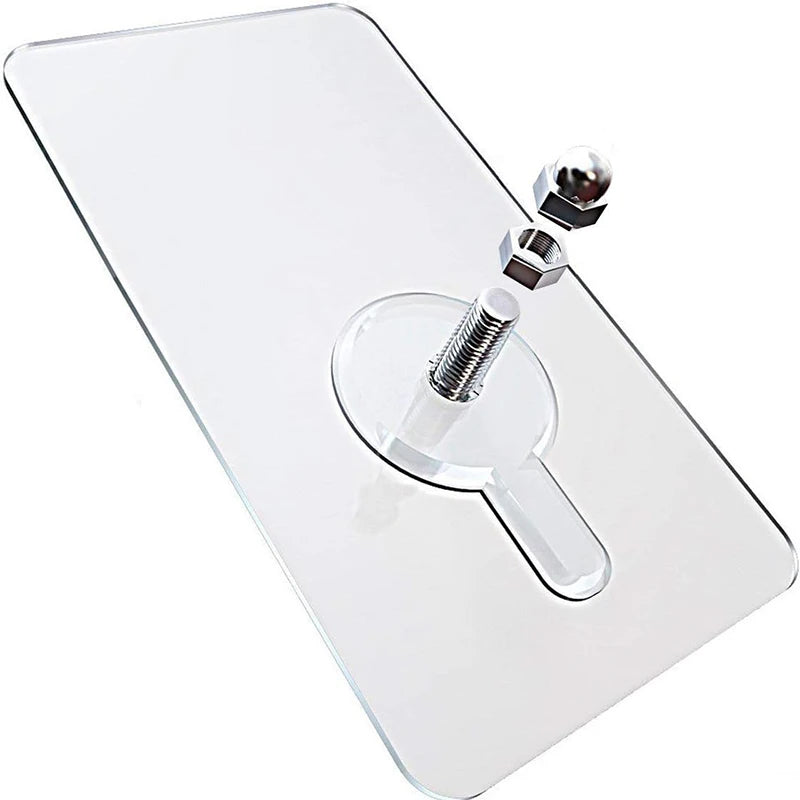 Nail Free Wall Hook Screw Adhesive Non-Trace Hook No Drilling for Bathroom Shower Kitchen Installation Hanging