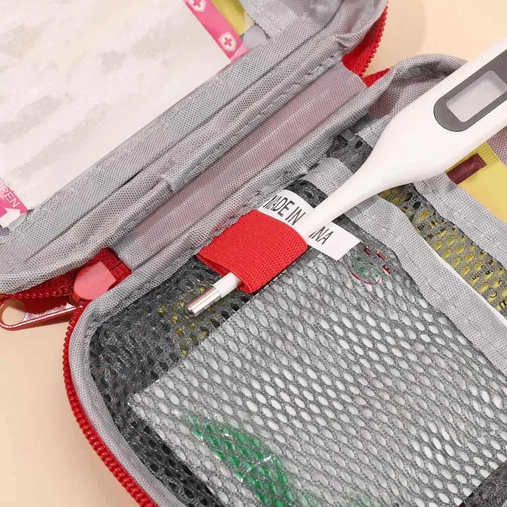 3Pcs Waterproof Oxford First Aid Bag Set, Portable Empty Medicine Pouch for Camping Hiking Travel Home Survival