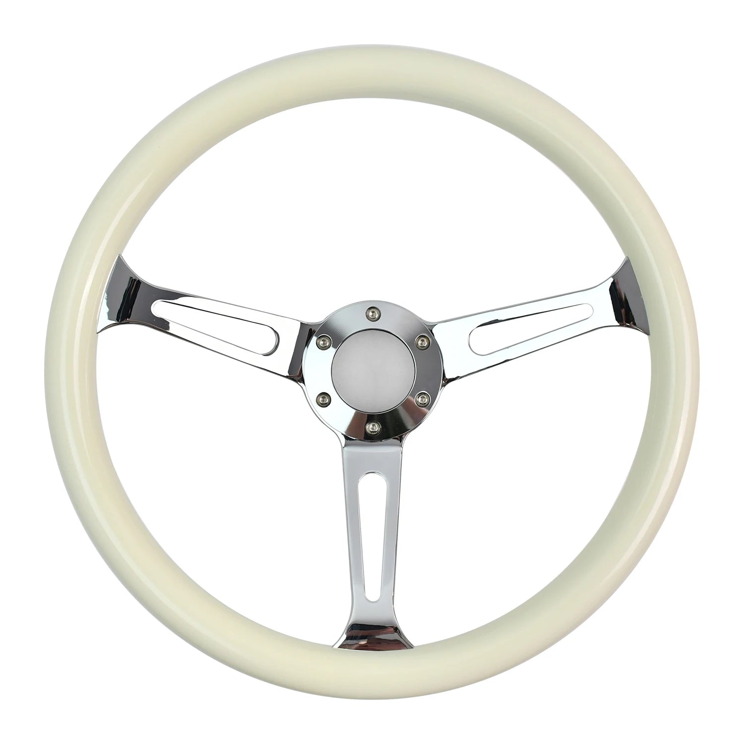 380mm Round Hole Bracket Steering Wheel ABS Material with Rivets for Automotive Accessories