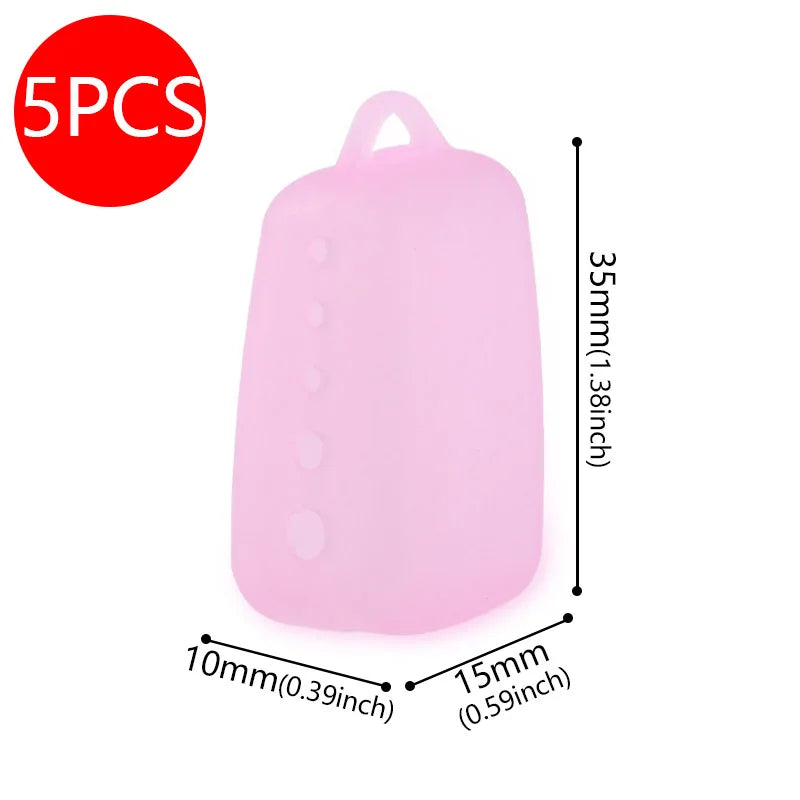 5PCS Silicone Toothbrush Head Covers Portable Cover Case Travel Hiking Camping Toothbrush Cap Case Support Bathroom Accessory