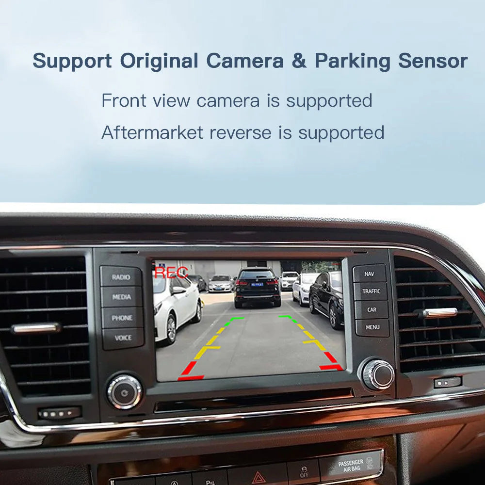 Wireless Carplay Interface For VW Seat Leon Mk3 5F Golf7 Arona IBIZA Toledo Ateca 2013-2019 MIB Support OEM Camera Android Auto