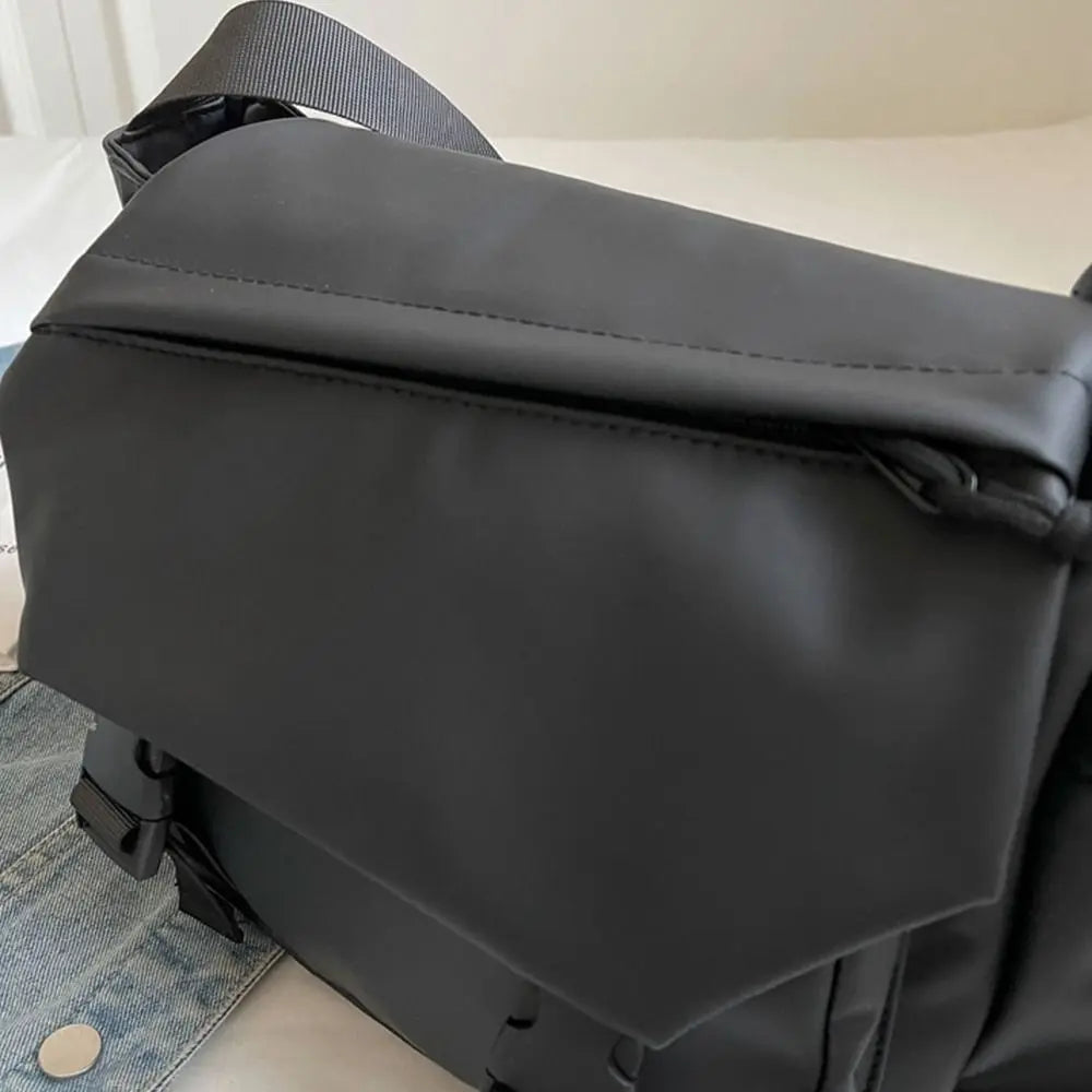 Solid Color Nylon Crossbody Bag Waterproof Large Capacity Shoulder Bag Oxford Cloth Multifunctional Messenger Bag Camping