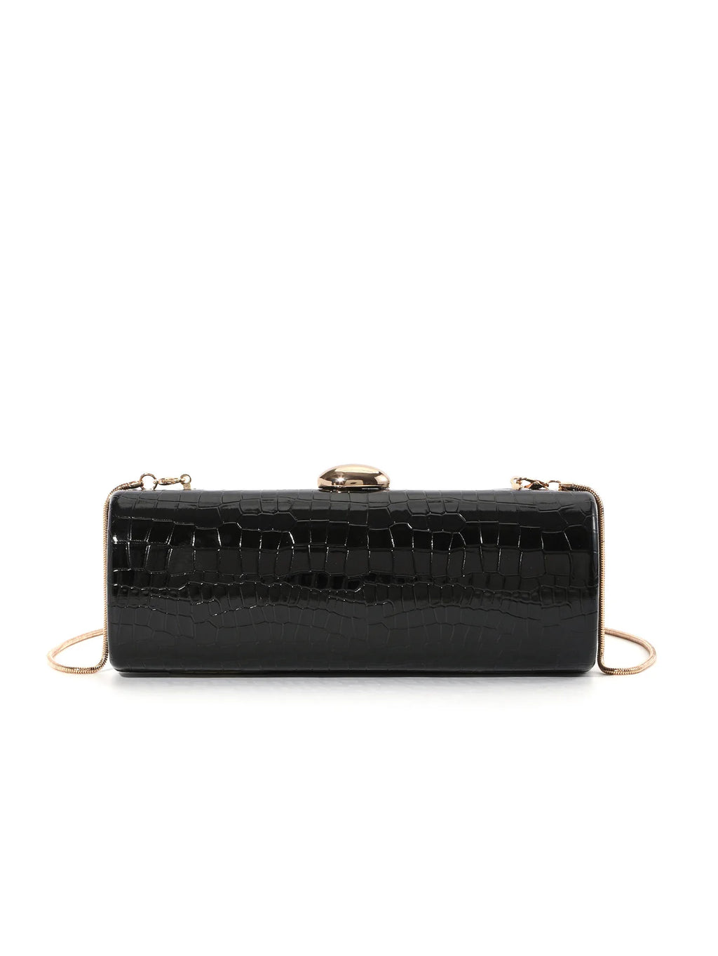 Evening Clutch Bag For Women Fashion Vintage Long Box Clutches Dress Party Lady Handbag Purse PU Leather Chain Shoulder Bag