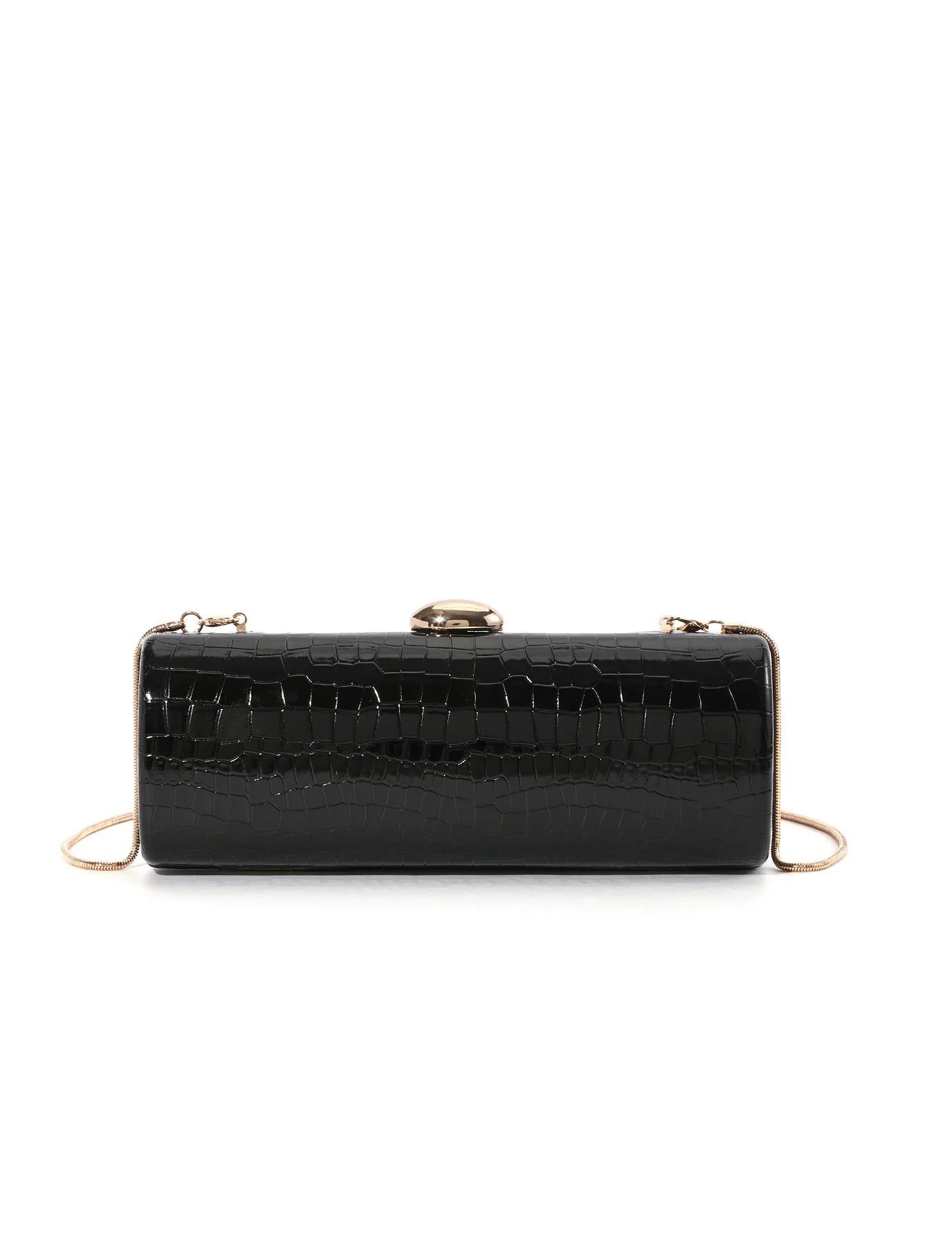 Evening Clutch Bag For Women Fashion Vintage Long Box Clutches Dress Party Lady Handbag Purse PU Leather Chain Shoulder Bag