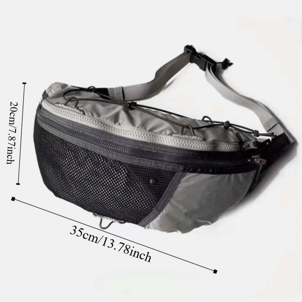 Casual Large Capacity Crossbody Bag Large Storage Stylish Design Fanny Pack Multifunctional Chest Bag Daily Matching